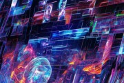 数字时代的视觉盛宴，数字技术动态面板壁纸